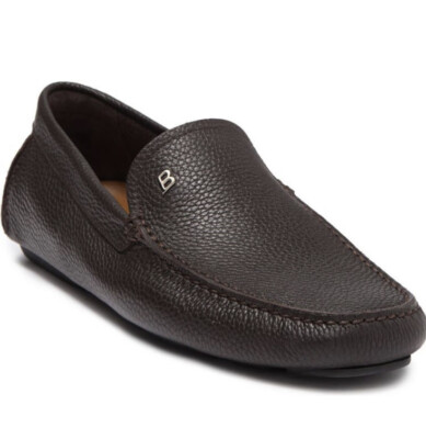 NEW Bally Wander-U-O Pebbled Leather Driver Loafer  display picture 1