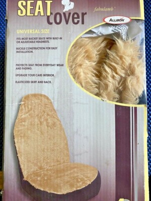 New! Allison Fabulamb ~Tan Universal Size Seat Cover #67-6081