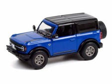 2021 Ford Bronco 2-Door VIN #001 Blue 1:64 Scale Model Car - Greenlight 37240E