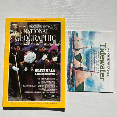 National Geographic Magazine GUATEMALA: A FRAGILE DEMOCRACY / June 1988 with map