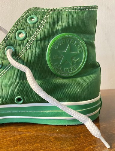 Green Converse High Top Sneakers Unisex Rare - Picture 5 of 11