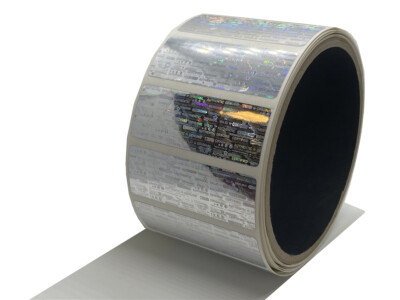 Tamper Evident Holographic Bright Silver Security Label Seal Sticker 2 ...