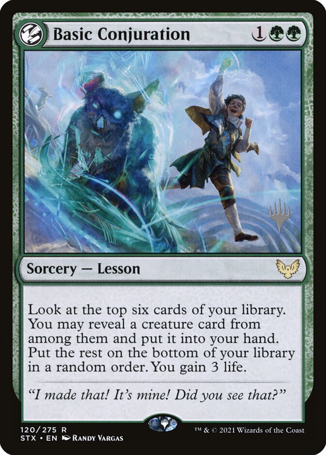 MTG Basic Conjuration (120p/180) Strixhaven School of Mages Promos LP
