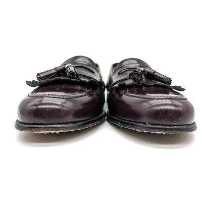 Mezlan Santander Burgundy Leather Tassel Fringe Dress Loafer  display picture 1