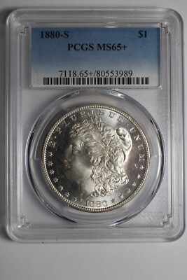 1880-S モルガン・ダラー PCGS MS65 1880 S Morgan Silver Dollar MS65 PCGS #989 | eBay