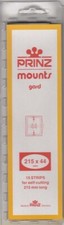 Prinz/Scott Stamp Mount Strips 215x44mm Clear Holders Booklet Panes Pack Of 15