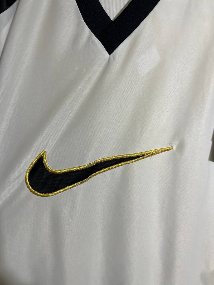 Nike Vintage Jersey Training Football Soccer Shirt White 90s Men