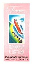 Normandy And Brittany France Vintage Travel Brochure