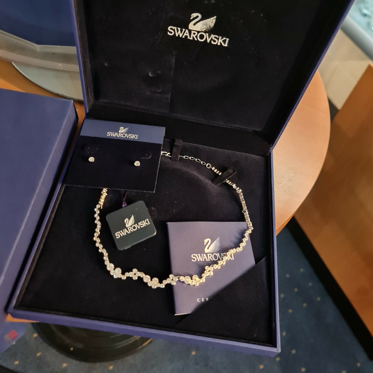 Swarovski Fidelity Collar Necklace + Harley earrings 1044442 new