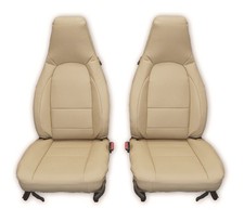 Porsche Boxster 911 996 986 1997-2004 Beige S.leather Custom Fit Seat Covers Porsche Boxster 911 996 986 1997-2004 Beige S.leather Custom Fit Seat Covers