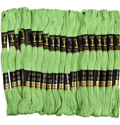 Anchor Cotton Threads Skeins Cross Stitch Floss Embroidery Sweing Needle, 25 Pcs