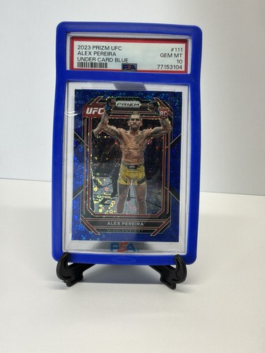 Alex Pereira 2023 Prizm UFC #111 Undercard Blue RC /25 PSA 10 Gem Mint POP 10