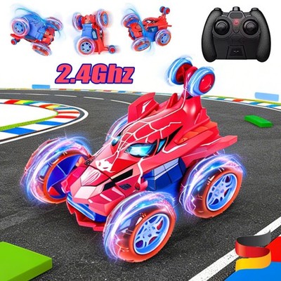 Spiderman Ferngesteuertes Auto LED RC Monstertruck für Kinder RC Auto Spielzeug