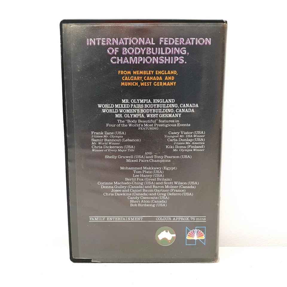 IFBB Mr Olympia 1982 1983 VHS *Ultra Rare Footage* Zane Platz Haney Viator - Image 2 of 4