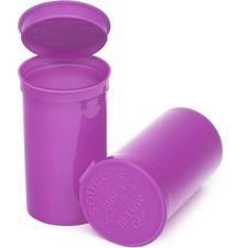 19 Dram Child Resistant Pop Top Vial Container - Purple, Opaque 