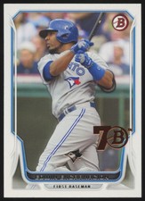 2017 BOWMAN #53 EDWIN ENCARNACION  TORONTO BLUE JAYS 2014 BUYBACK FOIL STAMP