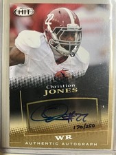 2015 SAGE HIT #A122 Christion Jones Autographs Gold #/250 Auto Alabama