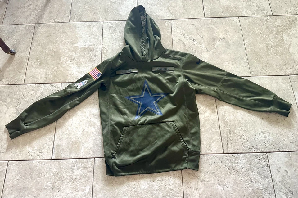 Nike Suéter Juvenil Pequeño NFL Dallas Cowboys On Field Sudadera con Capucha Saludo al Servicio Foto 4 de 4