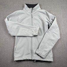 Marmot Women's Small S/P Gray Softshell Full Zip Outdoor Work Jacket Coat Fleece