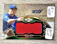 2013 Mike Olt TOPPS TRIPLE THREADS ROOKIE AUTO /50 TEXAS RANGERS! 🔥GAME WORN🔥