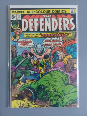 DEFENDERS #19, UK PRICE VARIANT, Marvel Comics (1975) ''Doomball!'' WRECKING CREW