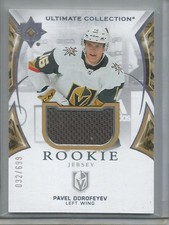 Pavel Dorofeyev 2021/22 UD Ultimate Collection Player Worn Jersey Rookie #32/699