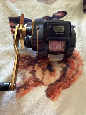 Carrete de pesca Daiwa Saltiga IC 300HL-SJ Baitcast 7.3:1 405g usado contador... - Imagen 1 de 4