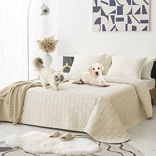 Waterproof Couch Cover for Dogs, Non-Slip Pet Sofa Protector, Ivory