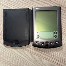 Vintage Palm Vx PDA Handheld Computer With Original Leather Case