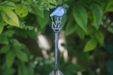Cuchara De Colección Nueva Zelanda Kiwi Pájaro Recuerdo Paua Shell Ornado Regalo Pájaros Animal