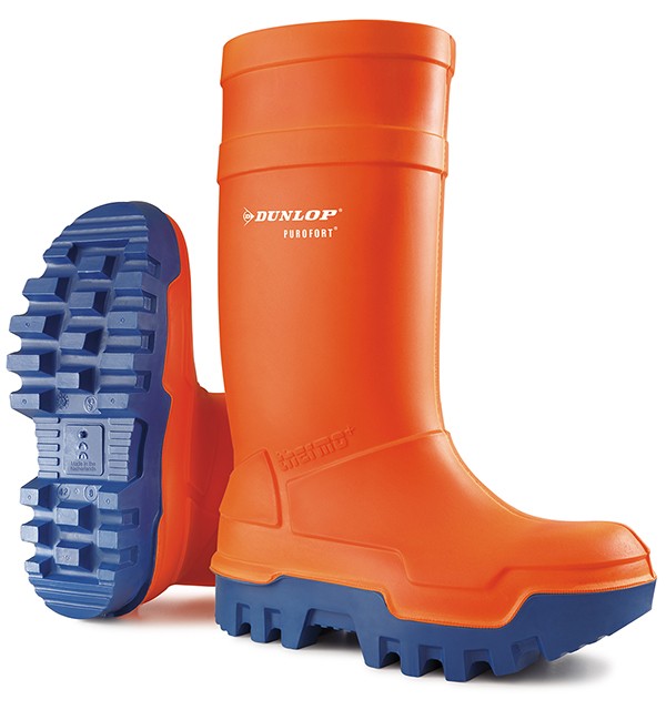 Dunlop Purofort Thermo+ Full Safety Wellingtons Orange Size 11