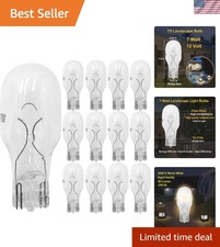 12-Pack 12 Volt 7 Watt Low Voltage T5 Landscape Light Bulbs for Malibu Lights...