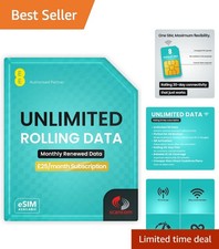 Unlimited 5G Mobile Data SIM with Rolling Subscription - Cancel Anytime, £25