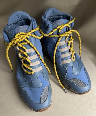 Versace Size Eu 41 US 7.5 Chain Reaction Correre Blue Yellow