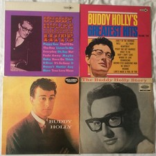 Buddy Holly●4 UK Vinyl LPs●Greatest Hits Vol 1 & 2-Buddy Holly-Buddy Holly Story
