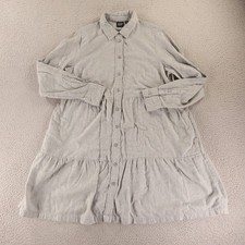 GAP Dress Womens S Gray Cotton Gap shirt dress tiered