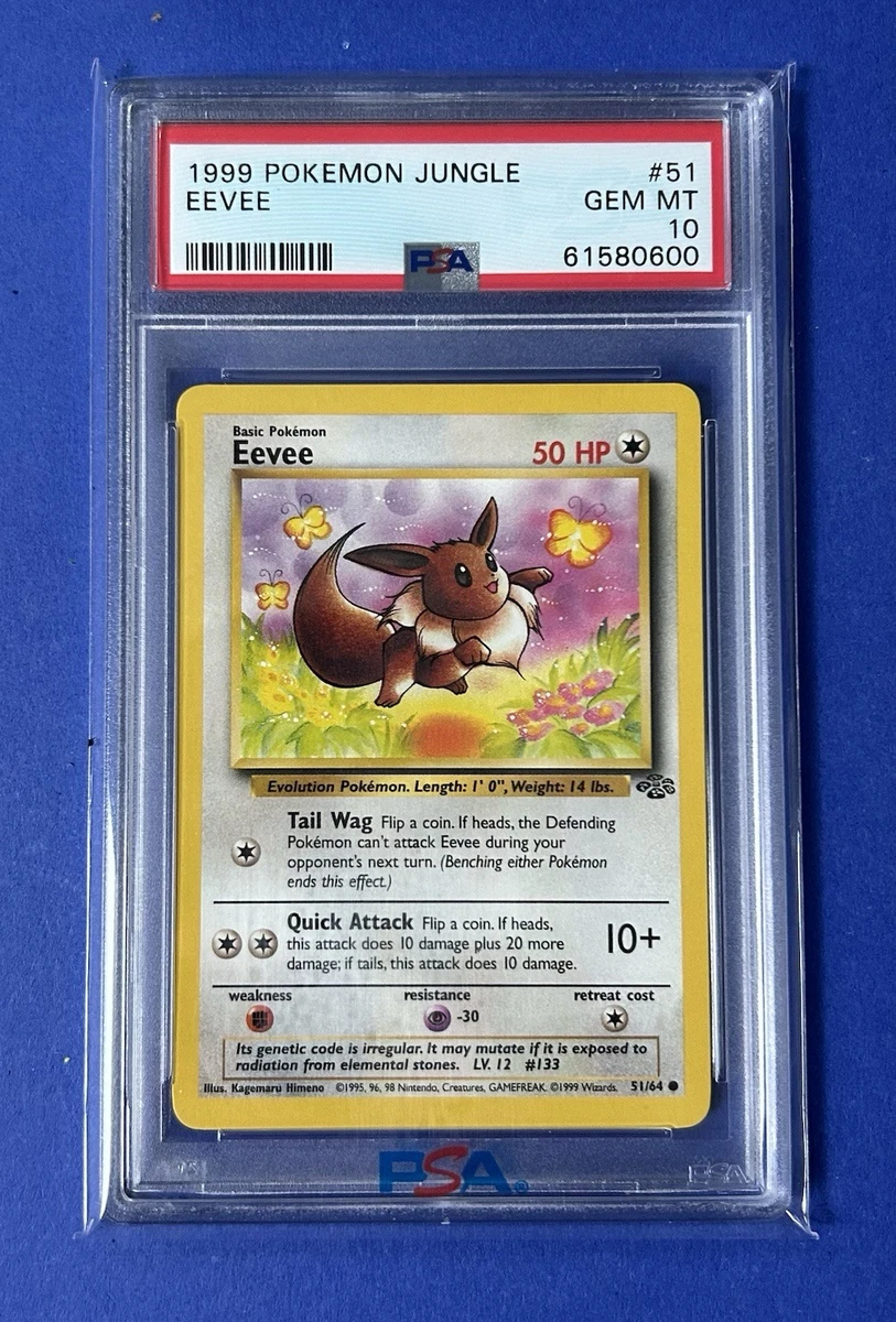 Eevee Pokémon TCG Professional Sports Authenticator (PSA) Grade 10
