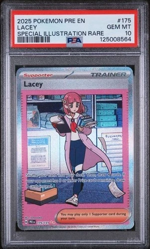Pokemon TCG Lacey Card 175/131 Prismatic Evolutions PSA 10