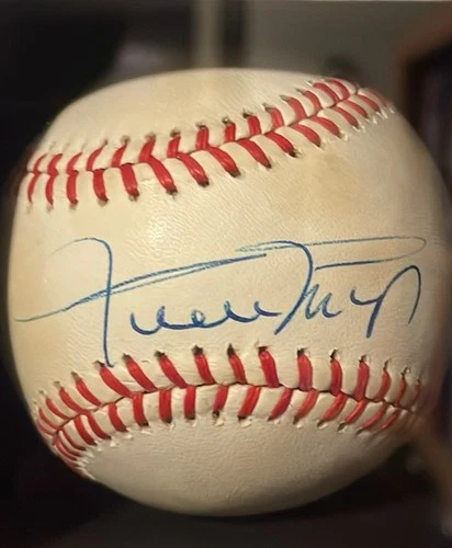 WILLIE MAYS HOF Signed Autograph NL Baseball Giants SWEET SPOT JSA LOA