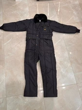 Refrigiwear Iron-Tuff Coveralls Blue Heavy Warm USA Size Medium