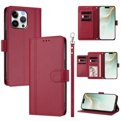 For Motorola Infinix 9 Card Wallet Case Flip Stand Leather Phone Cover Bag Strap