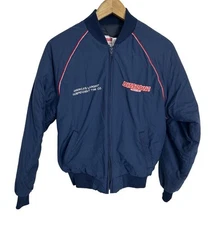 Vintage Discount Tire Men’s Blue Bomber Swingster Jacket Size Medium Made USA