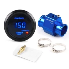 2" 52mm Digital Water Temp Gauge Meter w/32mm Joint Pipe Sensor Adapter 1/8NPT