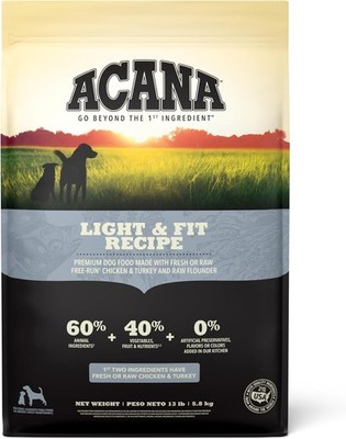 ACANA Light & Fit Dry Dog Food - High Protein, Grain-Free, 13 lb