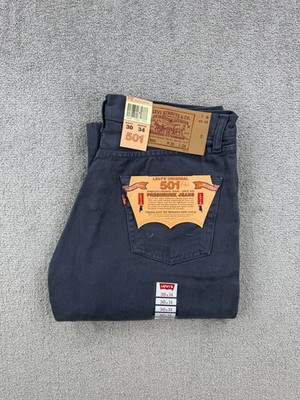 Vintage 90s Levis 501 Made in USA W30 L34 Charcoal Grey Denim Deadstock NWT 1996