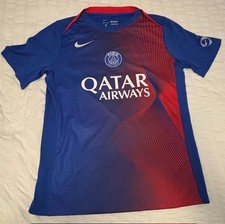 Nike PSG Paris Saint Germain Jersey Men s Medium Dri-Fit Slim Fit Soccer Shirt N