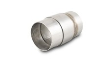 Vibrant Slip Joint Adapter for 2 Inch OD Tubing - Fully Welded, Stainless Steel