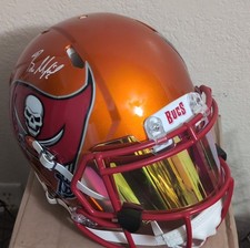 Baker Mayfield Autographed Tampa Bay Buccaneers Orange Helmet w/ Visor BAS