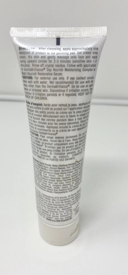 DermaBrilliance Jewel Resurfacing Cream Luxury Exfoliation 2.6oz New & Sealed - Image 3 of 4