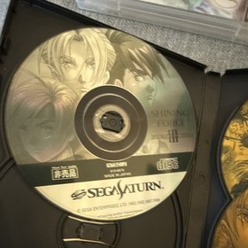 Shining Force III Sega Saturn PAL Case + Japanese Scenario 2 & 3 + RARE Premium